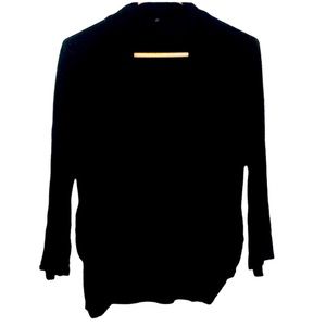 🌞 Splash Black long sleeve cardigan sweater throw wrap around comfy size L